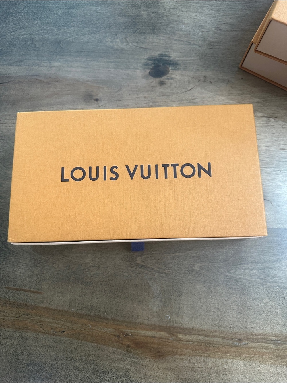 Louis Vuitton Orange and Black Logo Gift Box